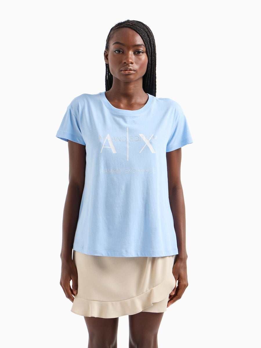 ARMANI EXCHANGE Women s Tee Blue Central .th