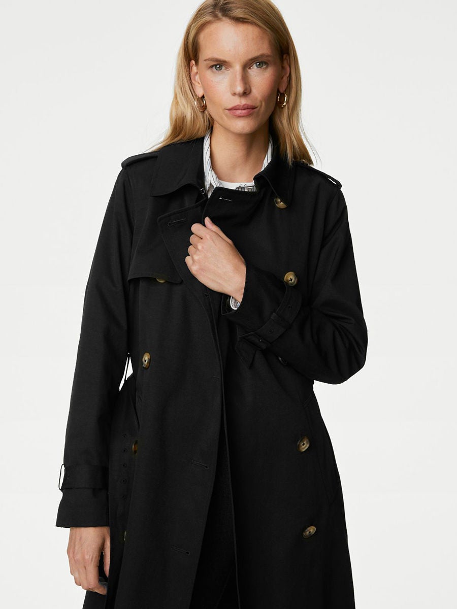 Marks and shop spencer black coat