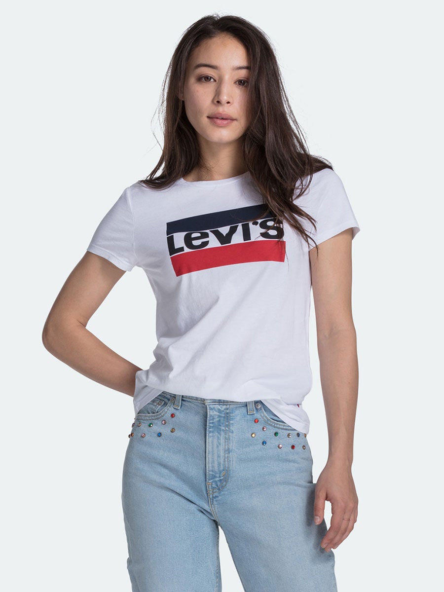 30.3% OFF on LEVI'S Slim Crew Neck Tee Sportswear Logo Slim