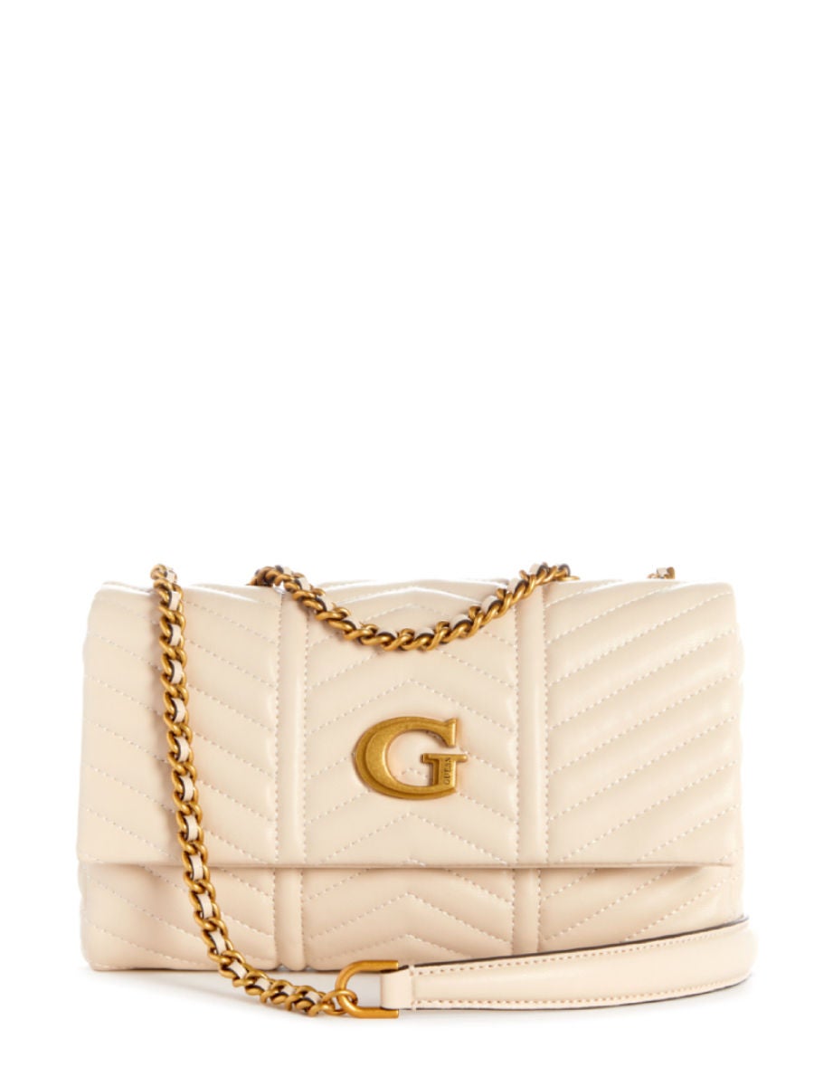 50.0% OFF on GUESS WOMEN Lovide Convertible Xbody Flap White