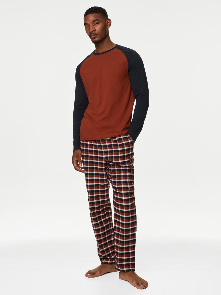 Mens thermal pyjamas marks and spencer sale