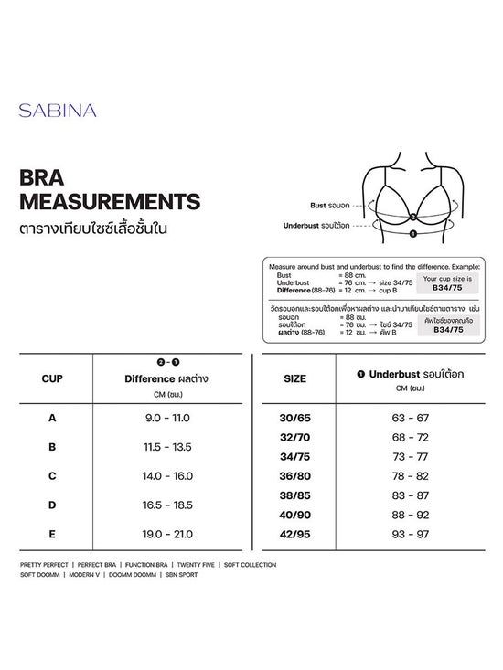 e-Tax  29.29% OFF on SABINA Bra Invisible Wire Collection Perfect