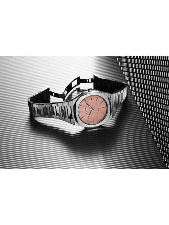 D1 Milano UTBJ26 - Ultra Thin Salmon Watch •