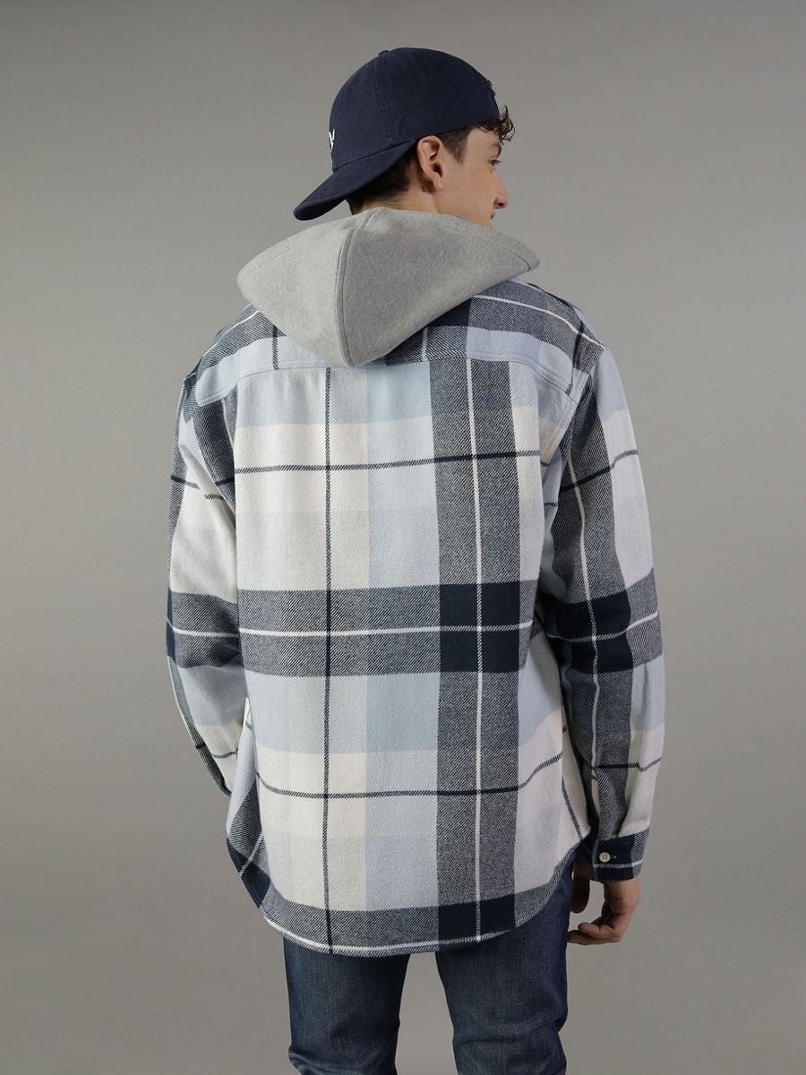 American eagle flannel on sale hoodie