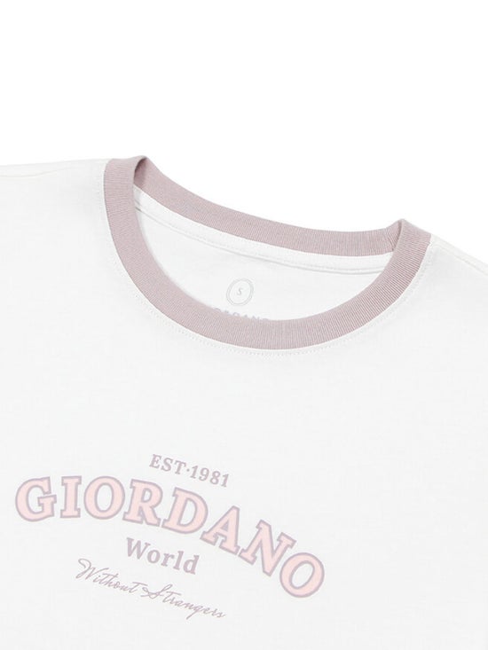 เสื้อยืดผู้หญิง, Women's Cotton Comfort Printed Tee, GIORDANO Online  Store