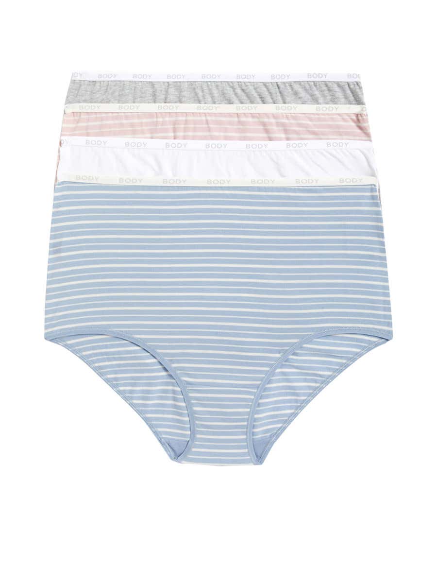 Buy Marks & Spencer Supima Cotton Rich High Leg Knickers - Multi-color  (Pack of 4) online