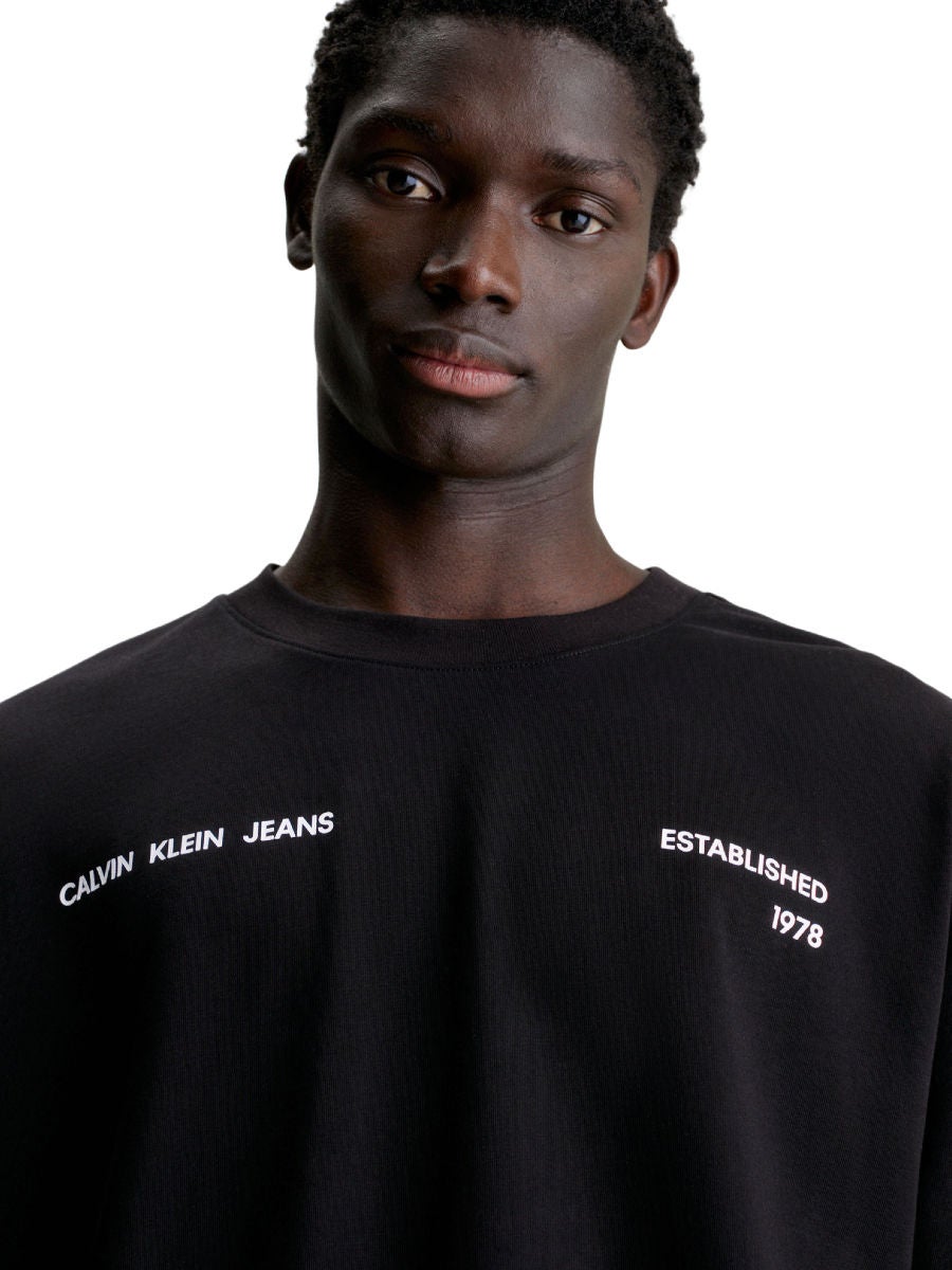 Calvin Klein Jeans Long Sleeve T Shirt Black