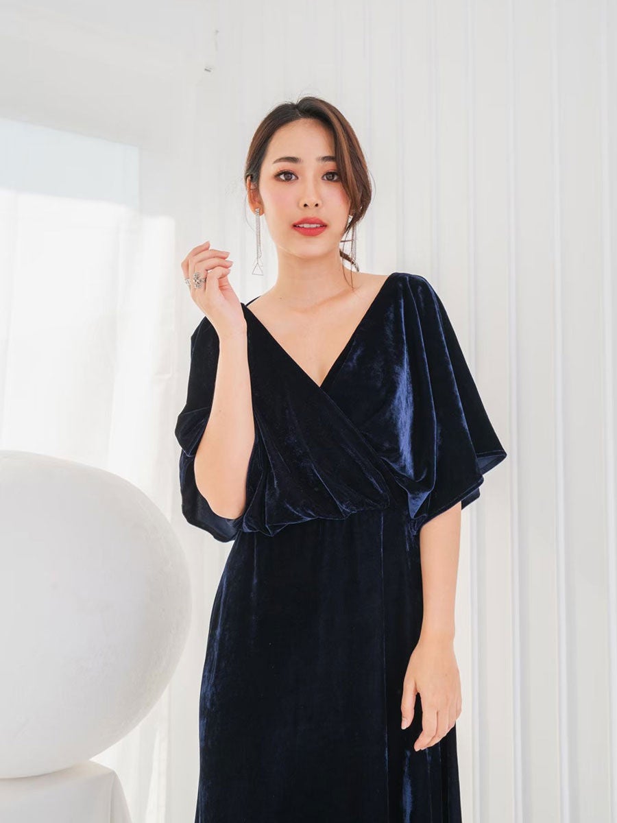 Kimono hot sale velvet dress