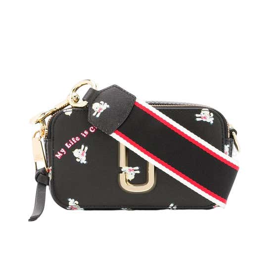 Marc Jacobs Baby Pink Multi Snapshot Leather Shoulder Bag B2827 No Strap  !!!