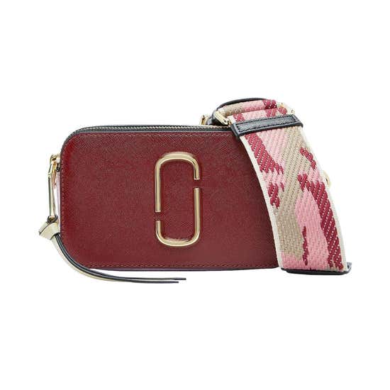 Marc Jacobs Snapshot Bag in Vachetta Red Multi 