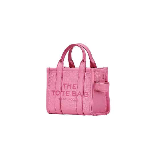 Marc Jacobs Grained Calfskin Mini The Tote Bag Candy Pink