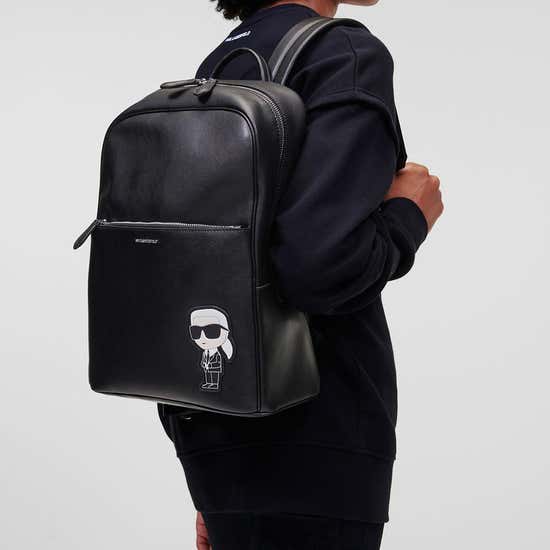 Buy Karl Lagerfeld Men Black IKONIK Logo Laptop Bag for Men Online