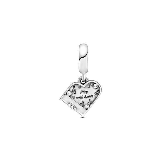 e-Tax | PANDORA Silver Grand Piano Heart Dangle Charm | Central.co.th