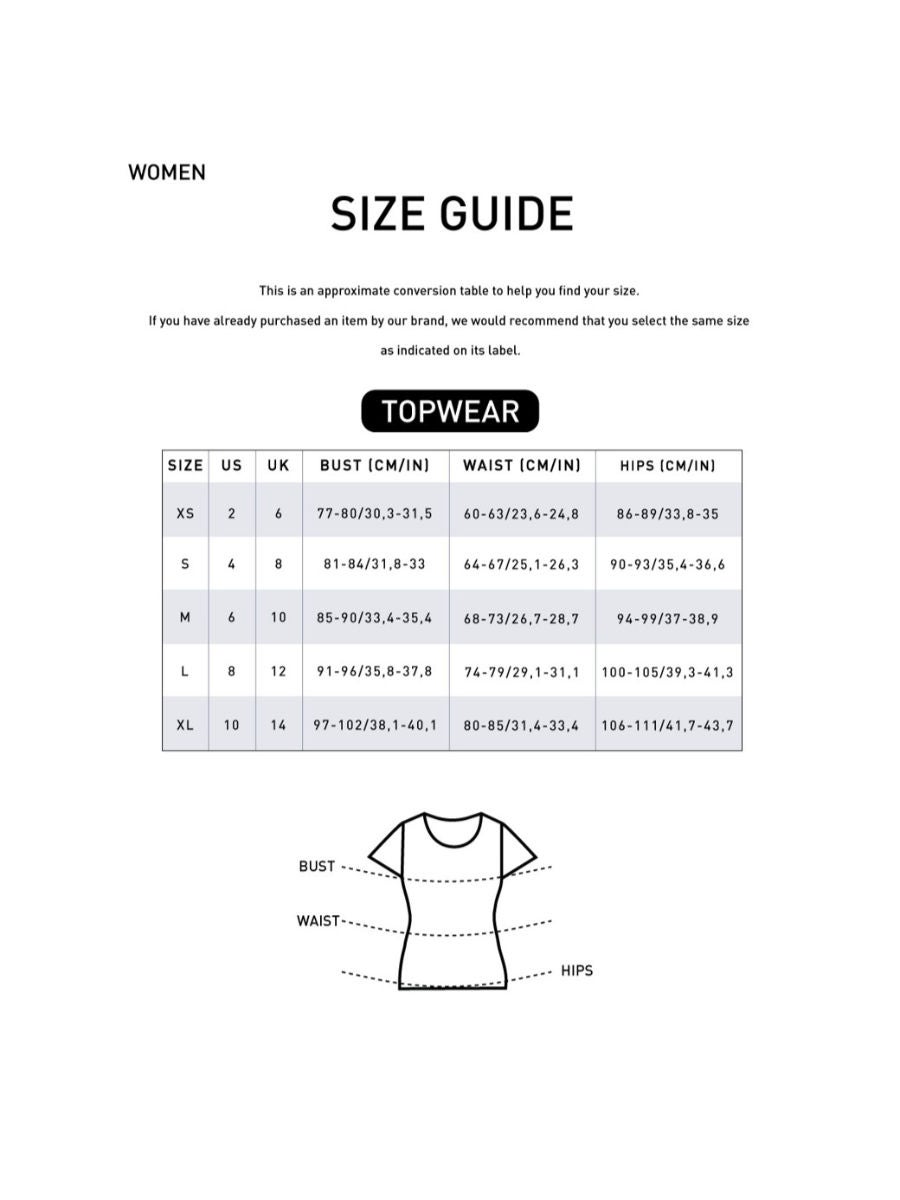 Armani exchange discount women size chart