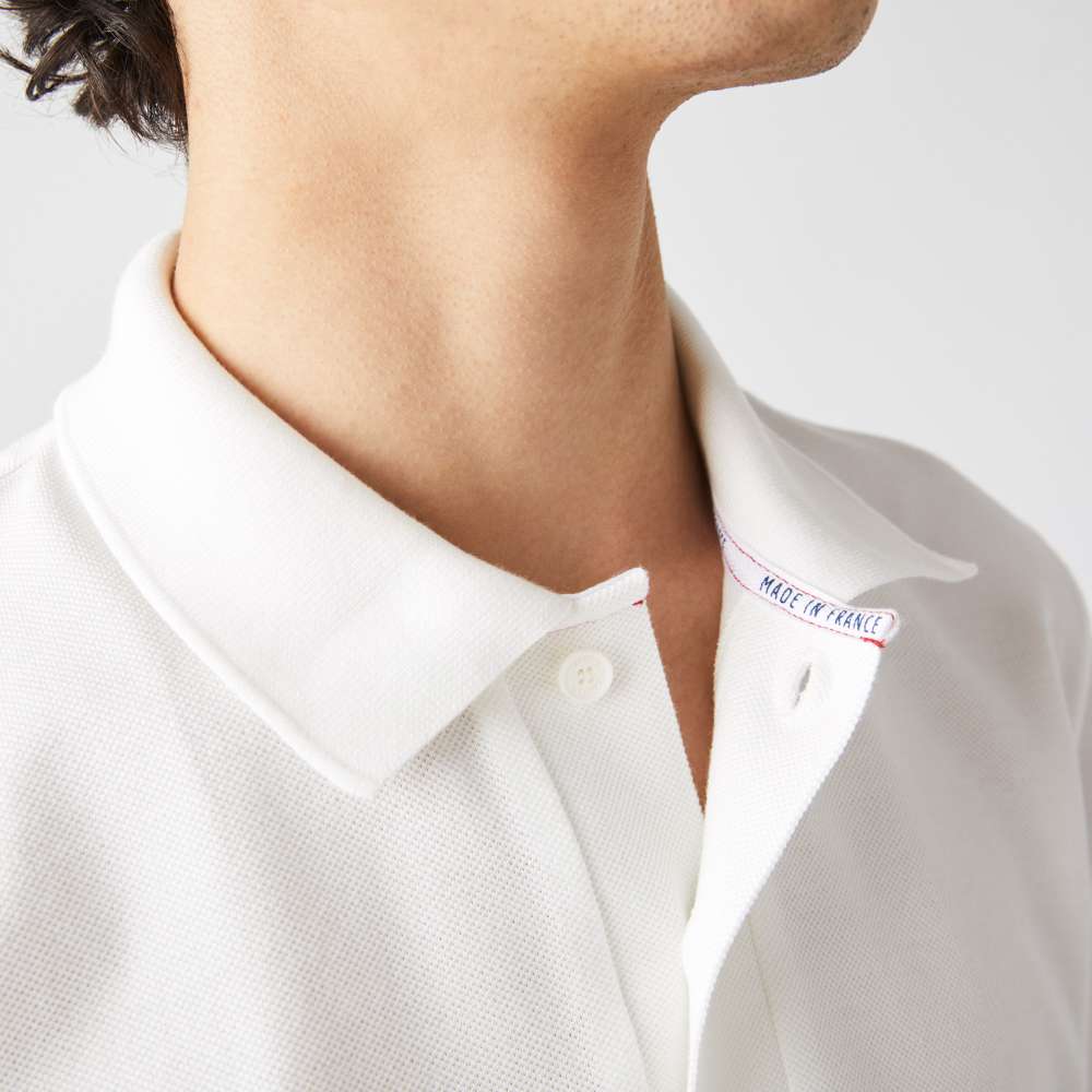 Lacoste Men’s Made in France Organic Cotton Striped Polo