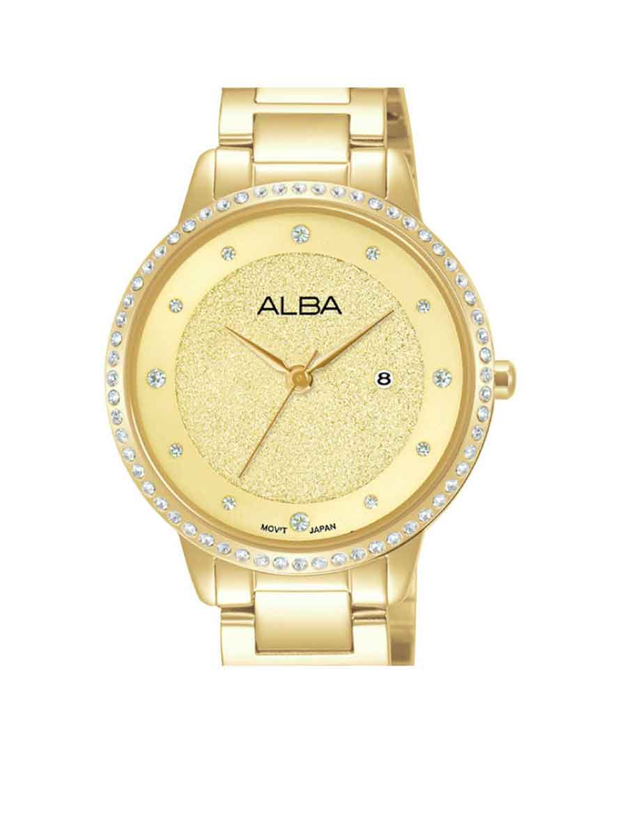 Alba hotsell gold watch