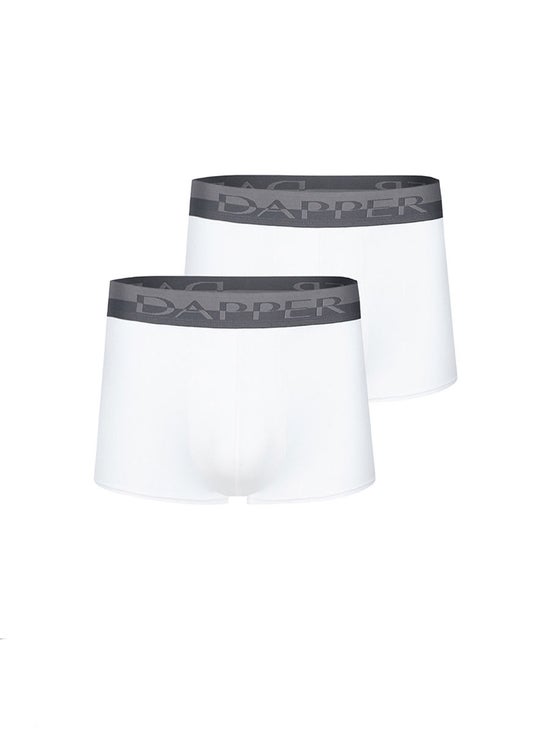 e-Tax  19.7% OFF on DAPPER Men Underwear Pima Cotton Trunks White (Pack 2  Pcs.)