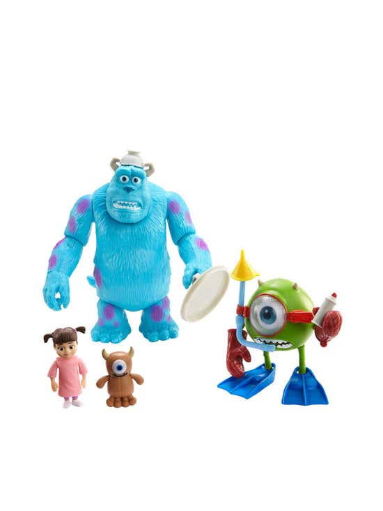 12 pcs Monsters Inc Toys, 4-in Tall Posable Movie Characters Collectible  James P Sullivan and Other Action Figures for Kids 