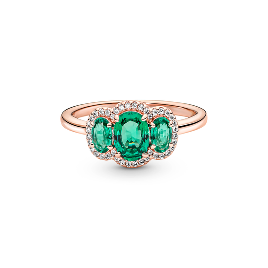 Emerald green hot sale pandora ring