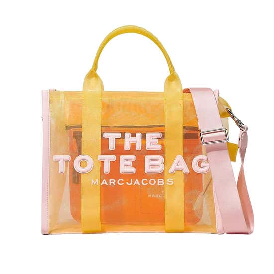 Marc Jacobs The Colorblock Mesh Medium Yellow Multi Tote Bag
