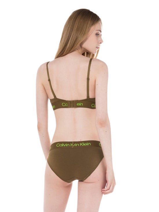 army green calvin klein set