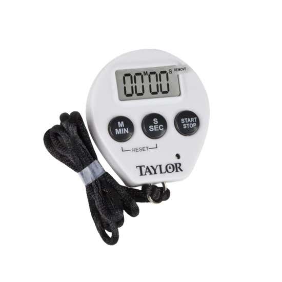 Taylor Kitchen Timer, 60-Minute, White