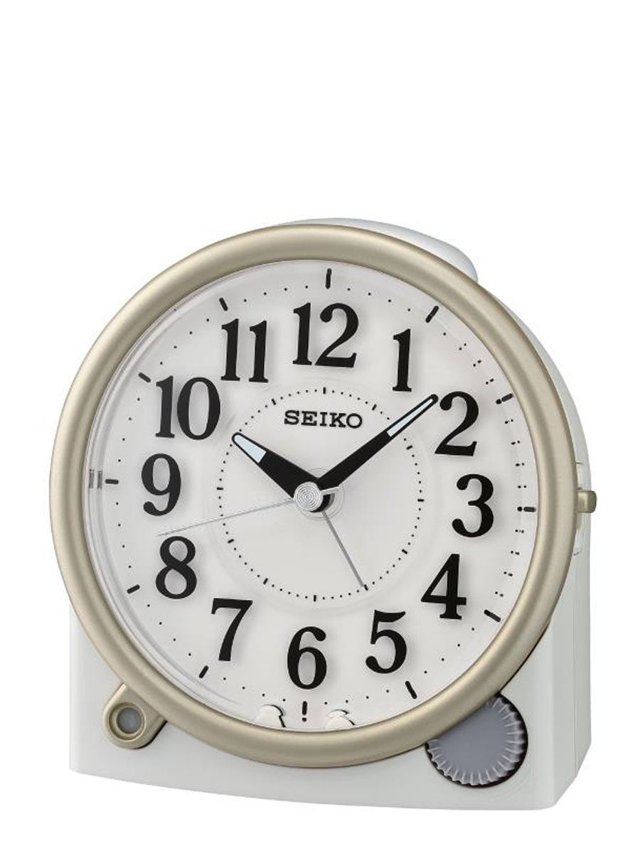 e Tax 14.96 OFF on SEIKO CLOCK Alarm Clocks QHE176W White mat