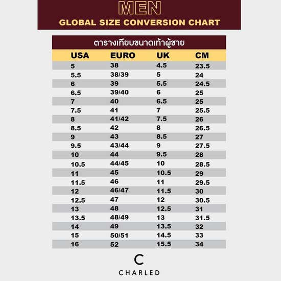 Louis Vuitton Men's Size Chart