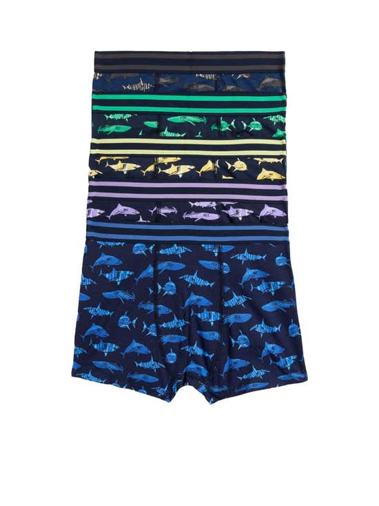 15.06% OFF on Marks & Spencer Boy Underware Cotton Rich Shark Trunks 5pk