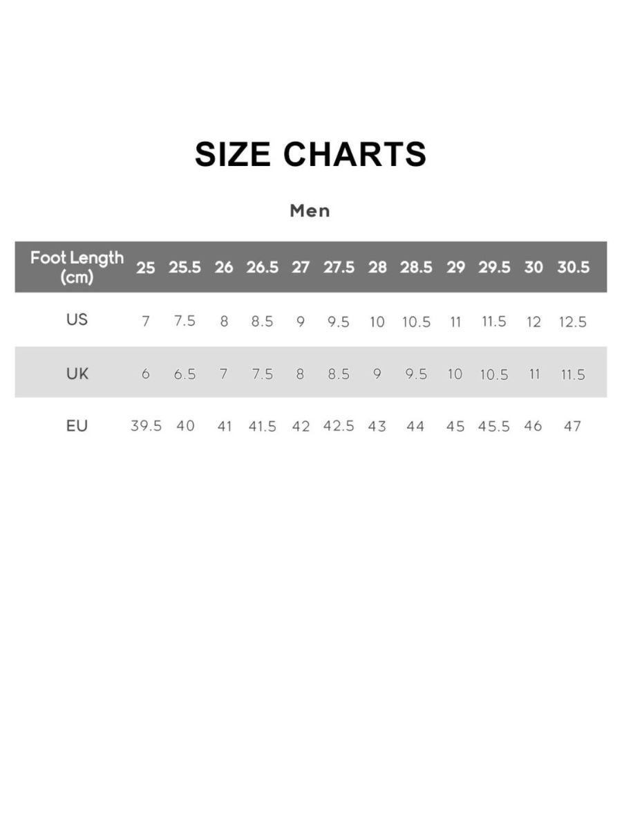 Skechers men size store chart