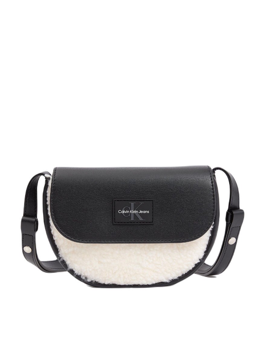 Calvin klein outlet saddle bag black