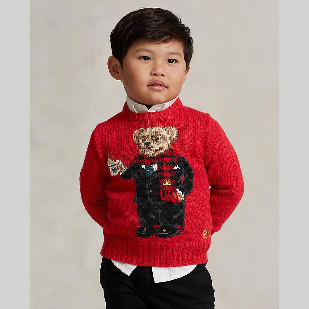 POLO RALPH LAUREN Kids PULLOVER-Lunar New Year Polo Bear Sweater