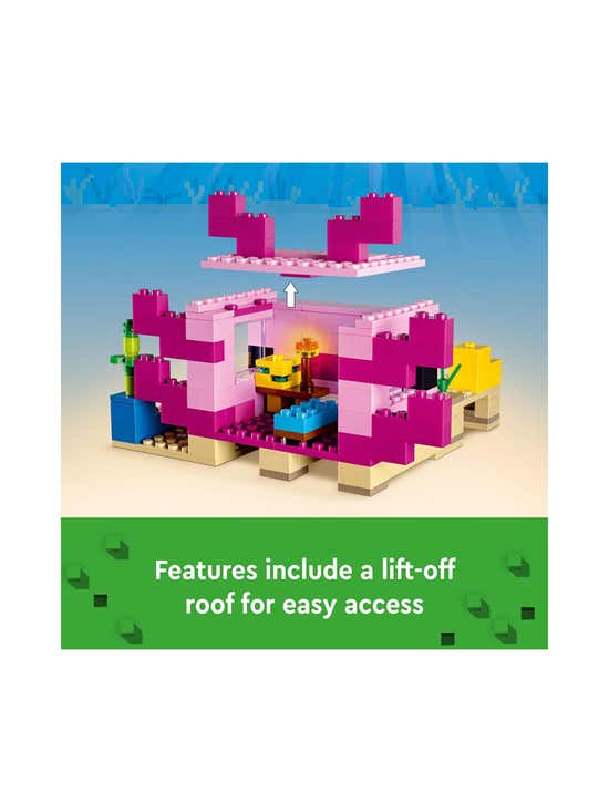 LEGO The Axolotl House Building Toy Set (242 Pieces) Minecraft 21247 