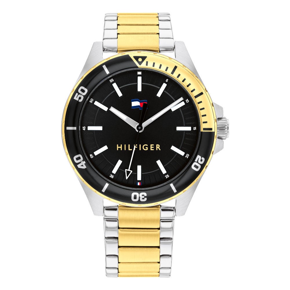 Tommy hilfiger silver discount and gold watch