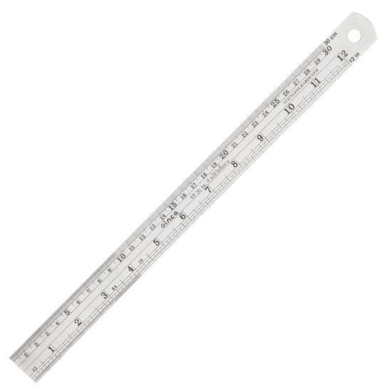 30cm Clear Ruler by First Stat - School Office Rule Inches Cm for sale  online