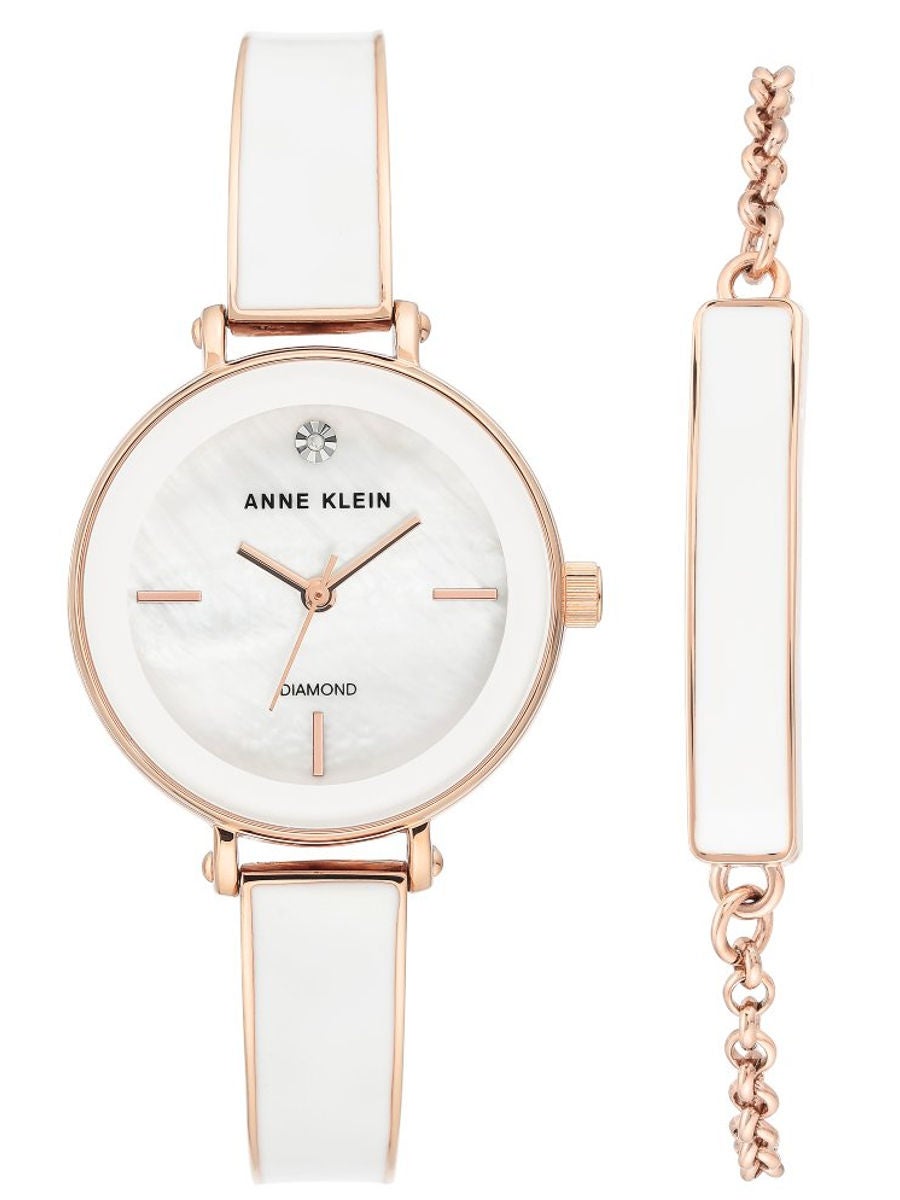 Anne klein 2024 white watch