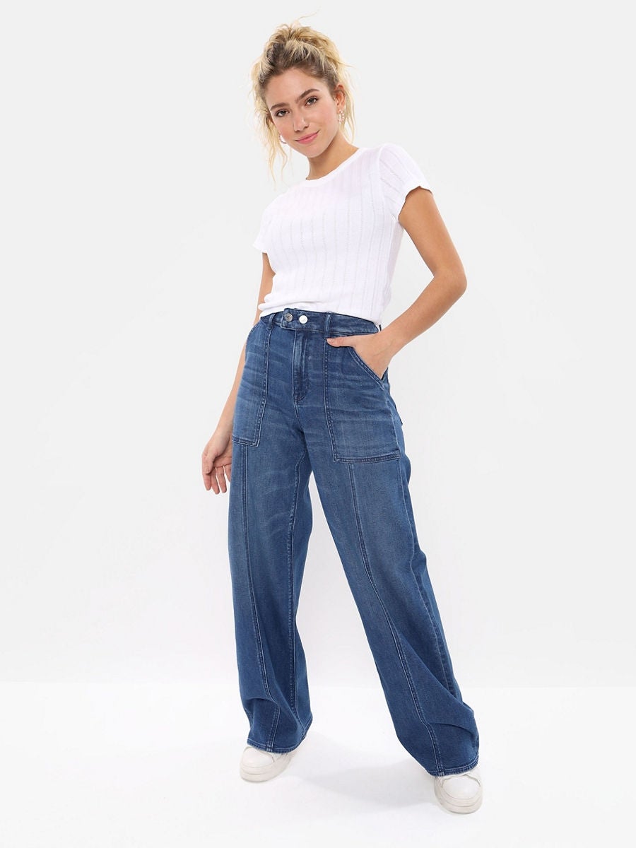 American eagle clearance wide leg jeans