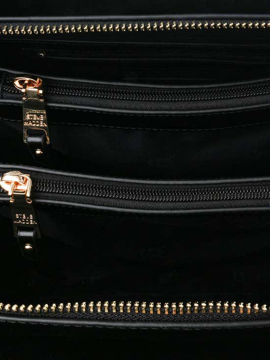 ROLIN Bag Black Structured Gusseted Handbag