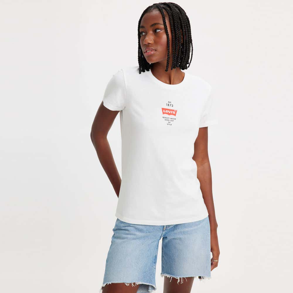 ladies white levi t shirt