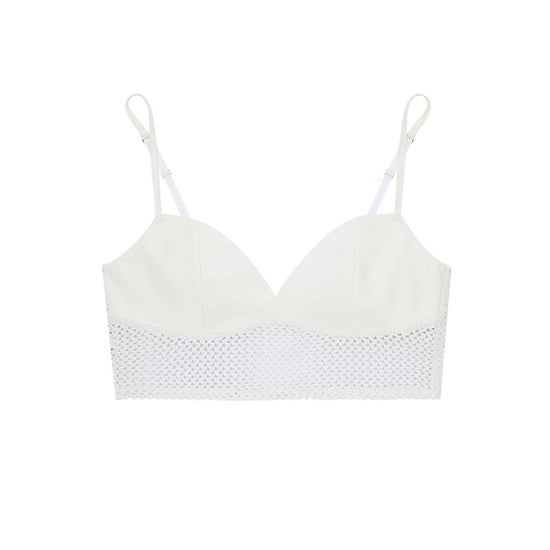 Mad Moiselle Intimates: Festival Lace White Bra Top