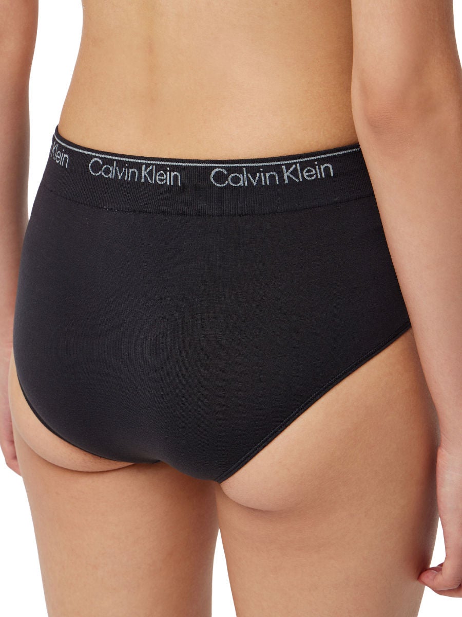 Calvin klein modern cotton hotsell high waist brief black