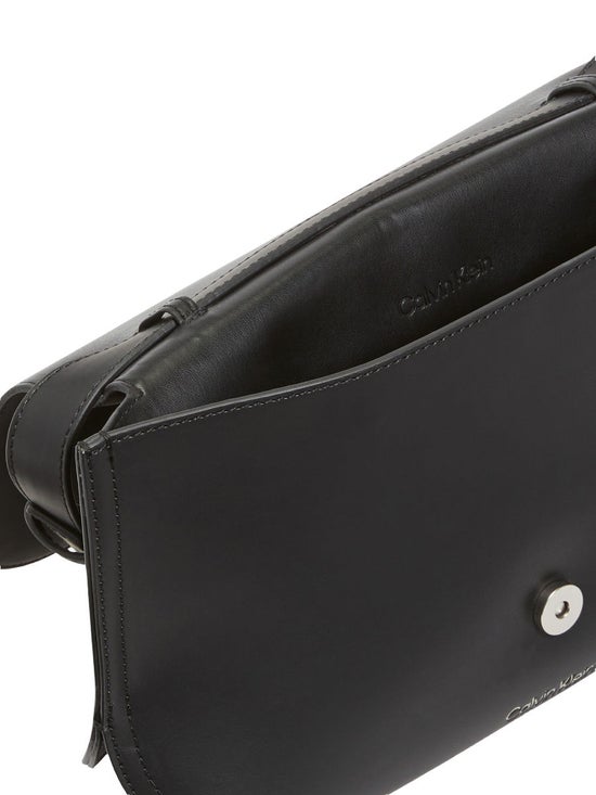 Calvin Klein Elemental Small Shoulder Bag in Black