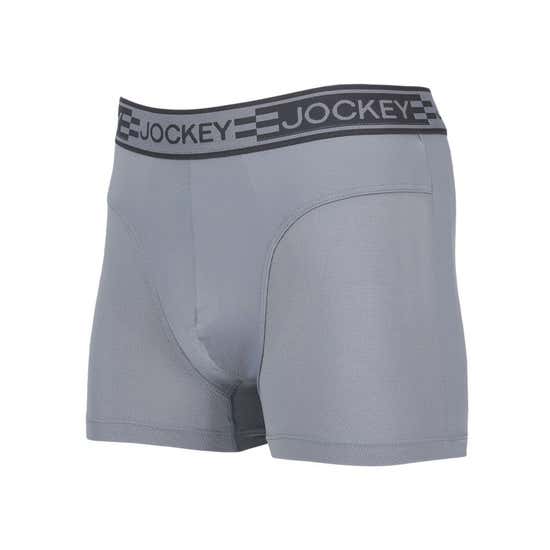Jockey Men's Underwear Sport Microfiber 7 Boxer Brief, Grey