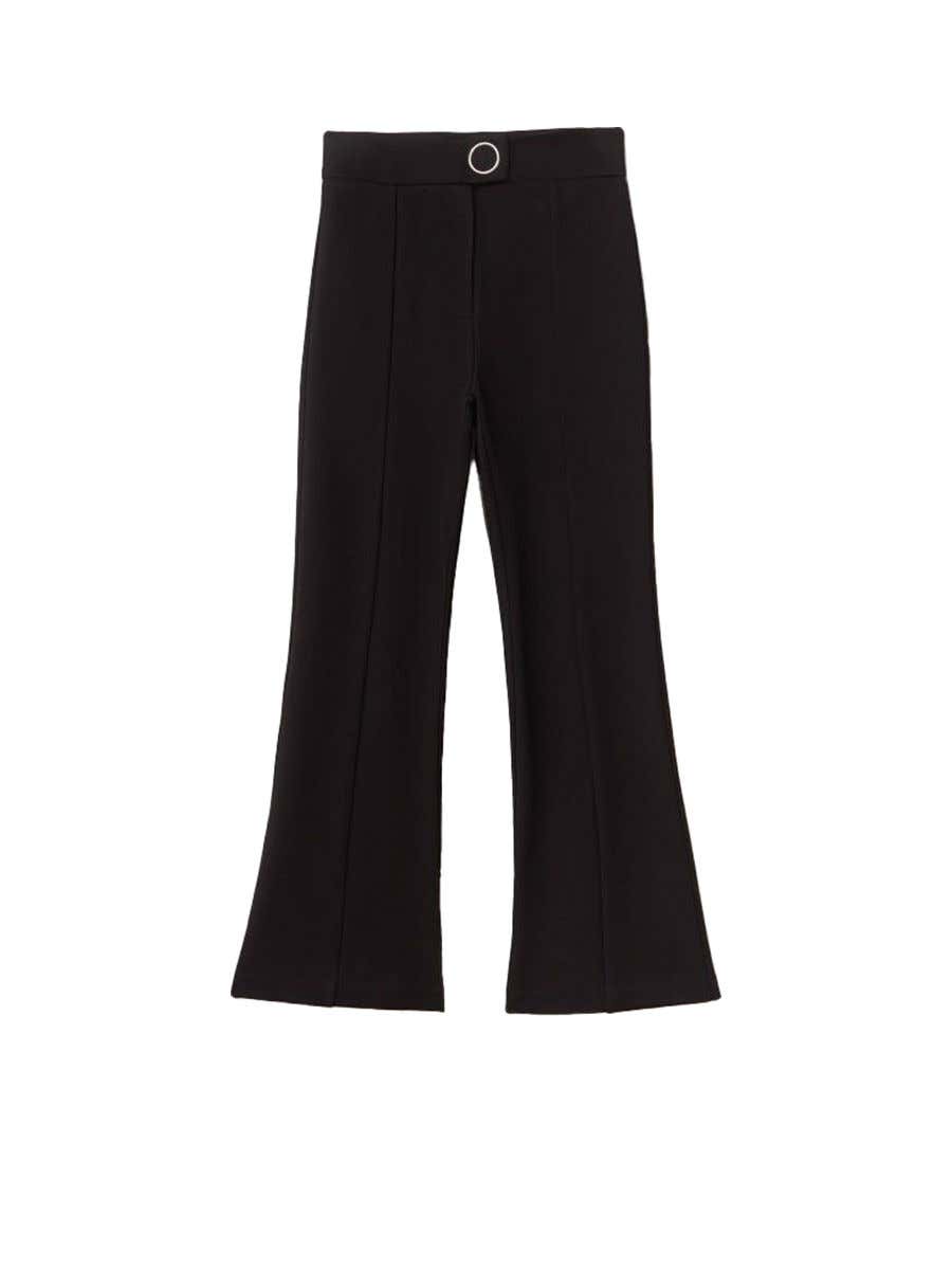 HDE Super High Waisted Wide Leg Pants Tailored Office Work Trousers with  Pockets, Black Polka Dot, Small : : Clothing, Shoes & Accessories