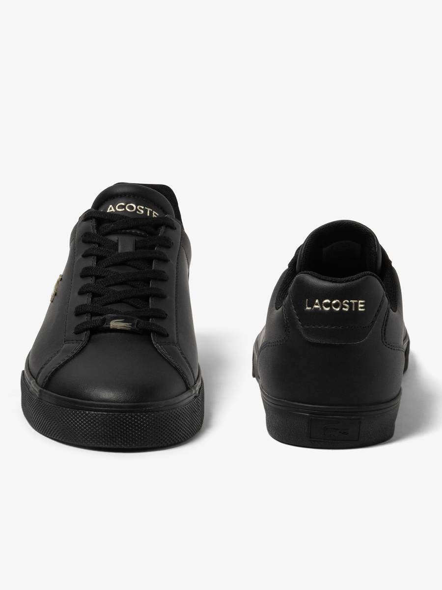 Lacoste lerond leather on sale trainers