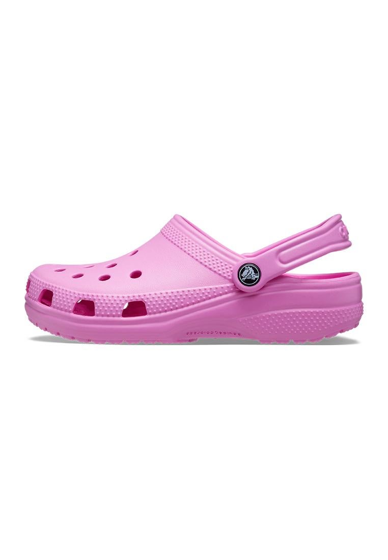 Carnation pink fur online crocs