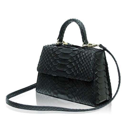 Goldmas Python Skin Handbag