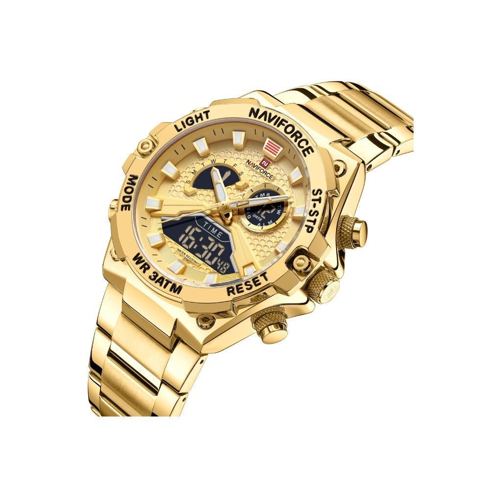 Naviforce on sale gold watch