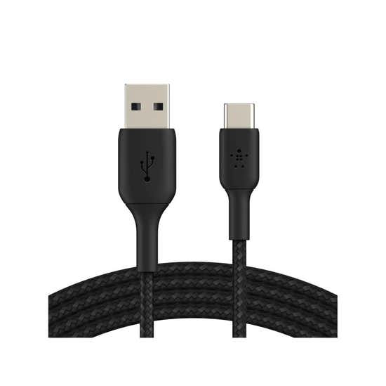 Belkin BOOST CHARGE Braided USB-C to USB-A Cable Black