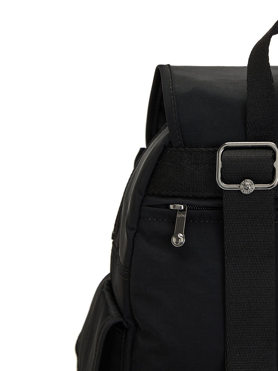 Kipling black and online white backpack